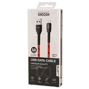 کابل تایپ سی فست شارژ 5 آمپر شوش SH119C طول 1.1 متر