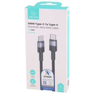 کابل دو سر تایپ سی فست شارژ 240 وات یوسامز SJ727 طول 1.2 متر