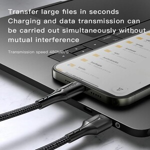 کابل لایتنینگ فست شارژ 2.4 آمپر یسیدو CA97L طول 1.2 متر