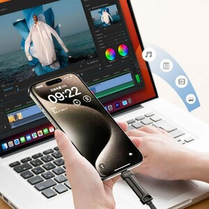 کابل شارژ چندکاره فست شارژ 60 وات بیوا C-23 طول 1.5 متر