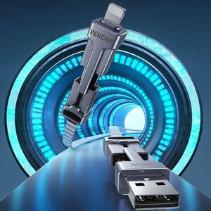 کابل شارژ چندکاره فست شارژ 60 وات بیوا C-23 طول 1.5 متر