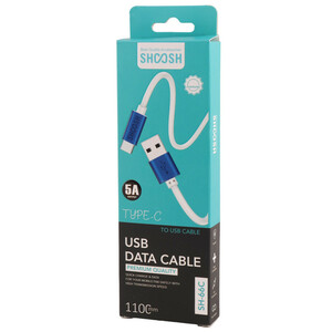 کابل تایپ سی فست شارژ 5 آمپر شوش SH66C طول 1.1 متر