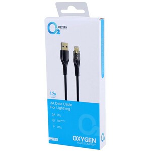 کابل لایتنینگ فست شارژ 3 آمپر اکسیژن LX-20 طول 1.2 متر
