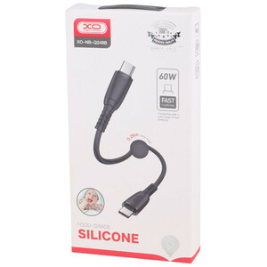 کابل کوتاه دو سر تایپ سی فست شارژ 60 وات ایکس او XO-NB-Q248B طول 25 سانتی متر