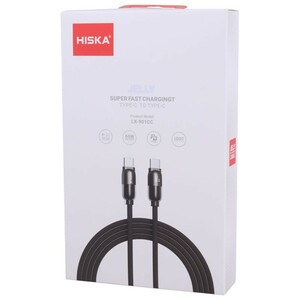 کابل دو سر تایپ سی فست شارژ 60 وات هیسکا LX-901CC طول 1 متر