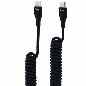 کابل دو سر تایپ سی فست شارژ 60 وات بیوا C-25CC طول 1.8 متر