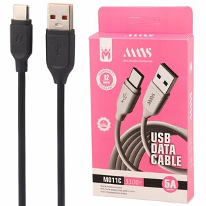 کابل تایپ سی فست شارژ 5 آمپر ام ان اس M011C طول 1.1 متر