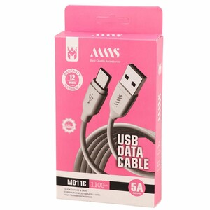 کابل تایپ سی فست شارژ 5 آمپر ام ان اس M011C طول 1.1 متر