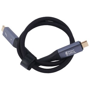 کابل دو سر تایپ سی فست شارژ 240 وات الدینیو TC-10C طول 0.5 متر