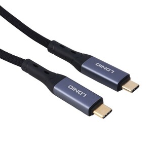 کابل دو سر تایپ سی فست شارژ 240 وات الدینیو TC-10C طول 0.5 متر