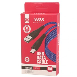 کابل تایپ سی فست شارژ 5 آمپر ام ان اس M015C طول 1.1 متر