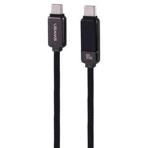کابل دو سر تایپ سی فست شارژ 100 وات یوسامز US-SJ744 طول 1.2 متر