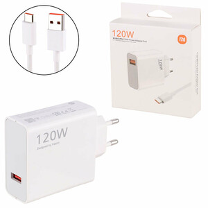 شارژر دیواری 120 وات شیائومی MDY-12-EZ PD 6.1A + کابل تایپ سی