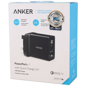 شارژر دیواری 18 وات انکر A2013 QC3.0 3A