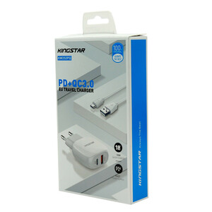شارژر دیواری 20 وات کینگ استار KW252PQ 3A QC3 PD