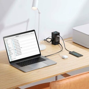 شارژر رومیزی فست شارژ 3 پورت Baseus Power Combo PSLR000301 65W