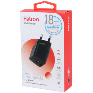 شارژر دیواری 20 وات هترون HWC260GM GaN QC PD 3A