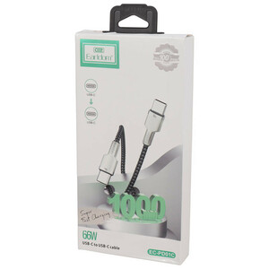 کابل دو سر تایپ سی فست شارژ 66 وات ارلدام EC-PD01C طول 1 متر