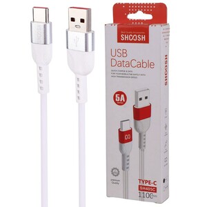 کابل تایپ سی فست شارژ 5 آمپر شوش SH405C طول 1.1 متر