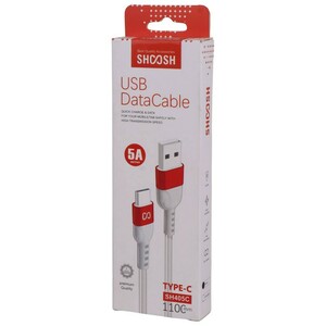 کابل تایپ سی فست شارژ 5 آمپر شوش SH405C طول 1.1 متر