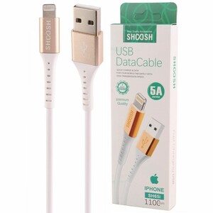 کابل لایتنینگ فست شارژ 5 آمپر شوش SH65i طول 1.1 متر