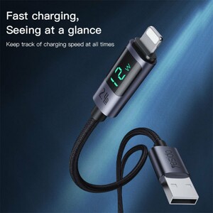 کابل لایتنینگ فست شارژ 2.4 آمپر یسیدو CA122L طول 1.2 متر