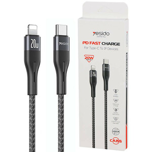 کابل تایپ سی به لایتنینگ فست شارژ 20 وات یسیدو CA155 طول 1 متر