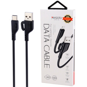 کابل لایتنینگ فست شارژ 2.4 آمپر یسیدو CA105 طول 1.2 متر