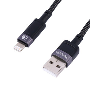 کابل لایتنینگ فست شارژ 2.4 آمپر یسیدو CA123L طول 1.2 متر