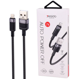 کابل لایتنینگ فست شارژ 2.4 آمپر یسیدو CA123L طول 1.2 متر
