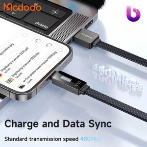 کابل لایتنینگ فست شارژ 3 آمپر مک دودو CA-497 طول 1.2 متر