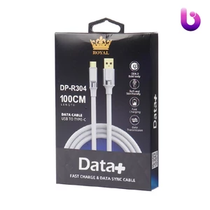 کابل تایپ سی فست شارژ 2.4 آمپر DATA+ Royal DP-R304 طول 1 متر