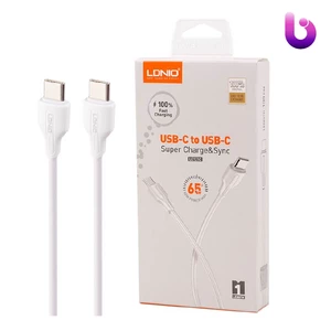 کابل تبدیل فست شارژ Ldnio LC121C Type-C to Type-C 65W 1m