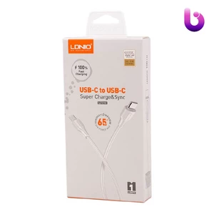 کابل تبدیل فست شارژ Ldnio LC121C Type-C to Type-C 65W 1m