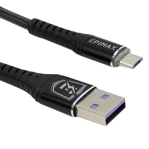 کابل میکرو یو اس بی فست شارژ 5 آمپر اپی مکس EC-10 طول 1.2 متر