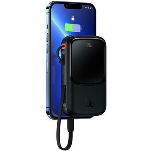 پاور بانک فست شارژ باسئوس Qpow Pro PPQD06000 PD 20W ظرفیت 10000 میلی آمپر ساعت