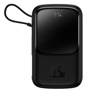 پاور بانک فست شارژ باسئوس Qpow Pro PPQD06010 QC3.0 PD 22.5W ظرفیت 10000 میلی آمپر ساعت