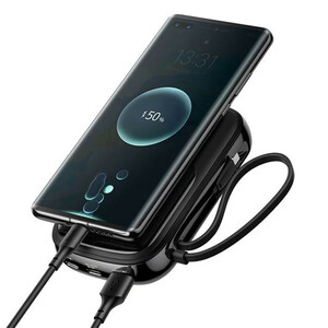 پاور بانک فست شارژ باسئوس Qpow Pro PPQD06010 QC3.0 PD 22.5W ظرفیت 10000 میلی آمپر ساعت