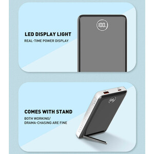 پاور بانک بی سیم فست شارژ الدینیو PQ17 QC3.0 PD3.0 22.5W ظرفیت 10000 میلی آمپر ساعت