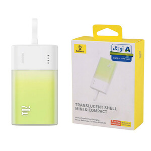 پاور بانک فست شارژ باسئوس Popsicle P10055601613-01 20W ظرفیت 5200 میلی آمپر ساعت