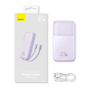 پاور بانک فست شارژ باسئوس Comet Series PPMD02000 QC PD 22.5W ظرفیت 10000 میلی آمپر ساعت