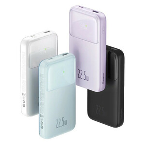 پاور بانک فست شارژ باسئوس Comet Series PPMD02000 QC PD 22.5W ظرفیت 10000 میلی آمپر ساعت