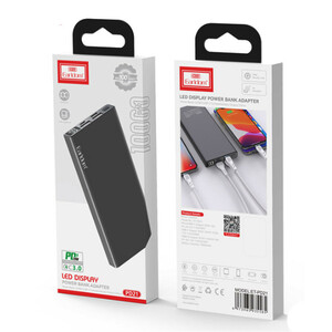 پاور بانک فست شارژ ارلدام ET-PD21 QC3.0 PD 22.5W ظرفیت 10000 میلی آمپر ساعت