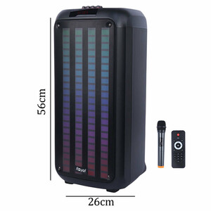 اسپیکر چمدانی بلوتوثی رویال RSP-820 + میکروفون و ریموت کنترل