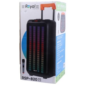 اسپیکر چمدانی بلوتوثی رویال RSP-820 + میکروفون و ریموت کنترل