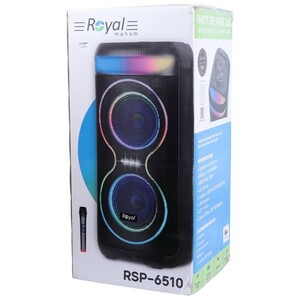 اسپیکر چمدانی بلوتوثی رویال RSP-6510 + میکروفون و ریموت کنترل
