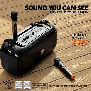 اسپیکر بلوتوثی اپیمکس Epimax 775 + میکروفون و ریموت کنترل