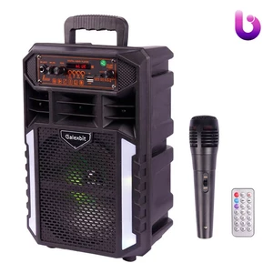 اسپیکر بلوتوثی رم و فلش خور گلکسبیت GS18 + میکروفون و ریموت کنترل