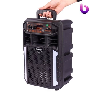 اسپیکر بلوتوثی رم و فلش خور گلکسبیت GS18 + میکروفون و ریموت کنترل