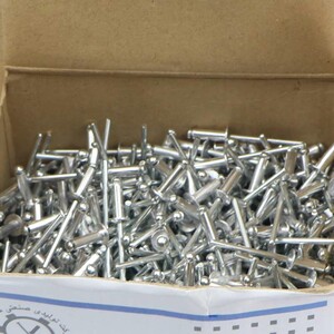 میخ پرچ آلومینیومی پرچ سایز 12*4 میلی متر پک 1000 عددی